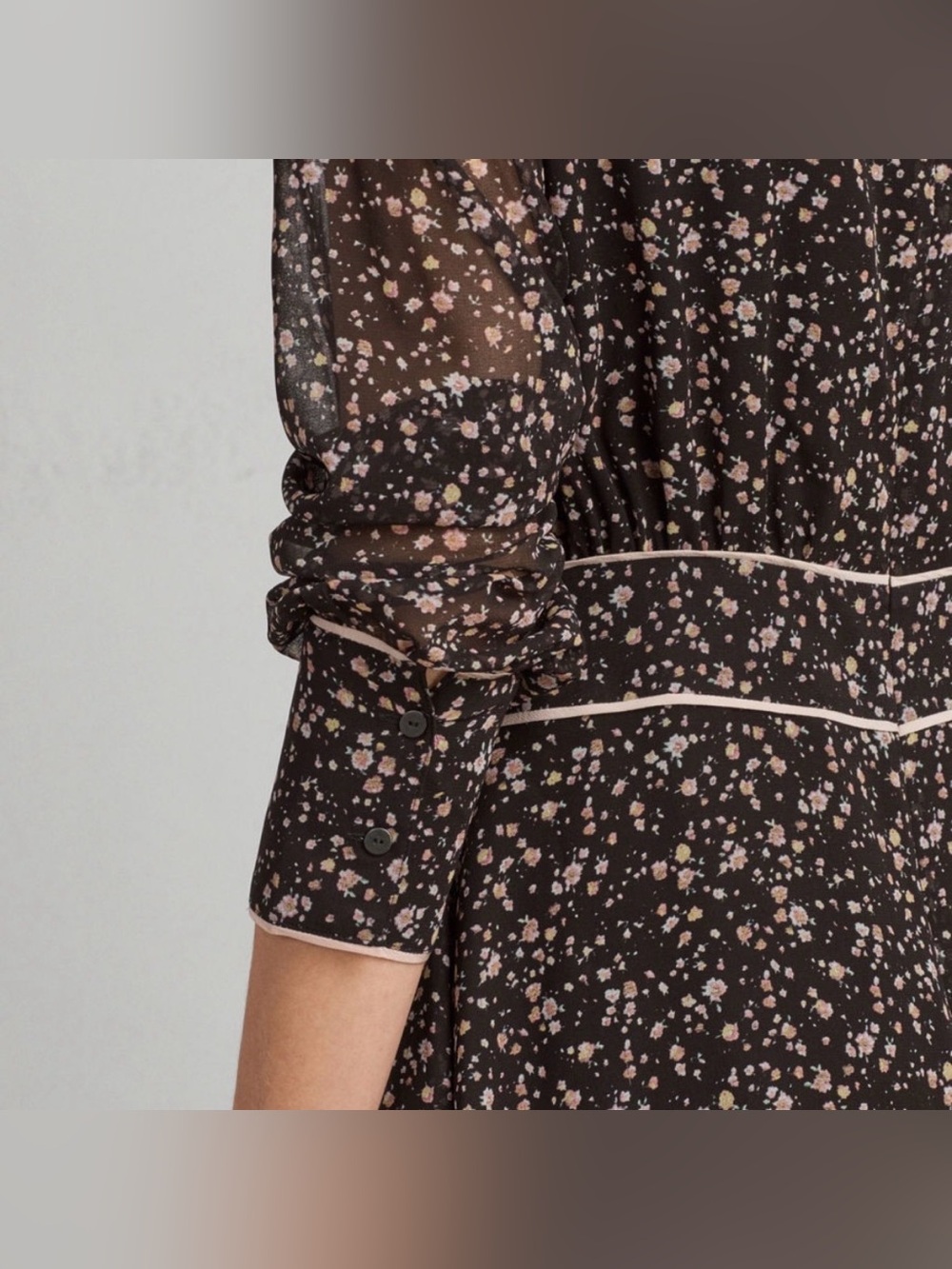 ALLSAINTS Kay Pepper Floral Mini Dress, size 8 - Picture 4 of 10